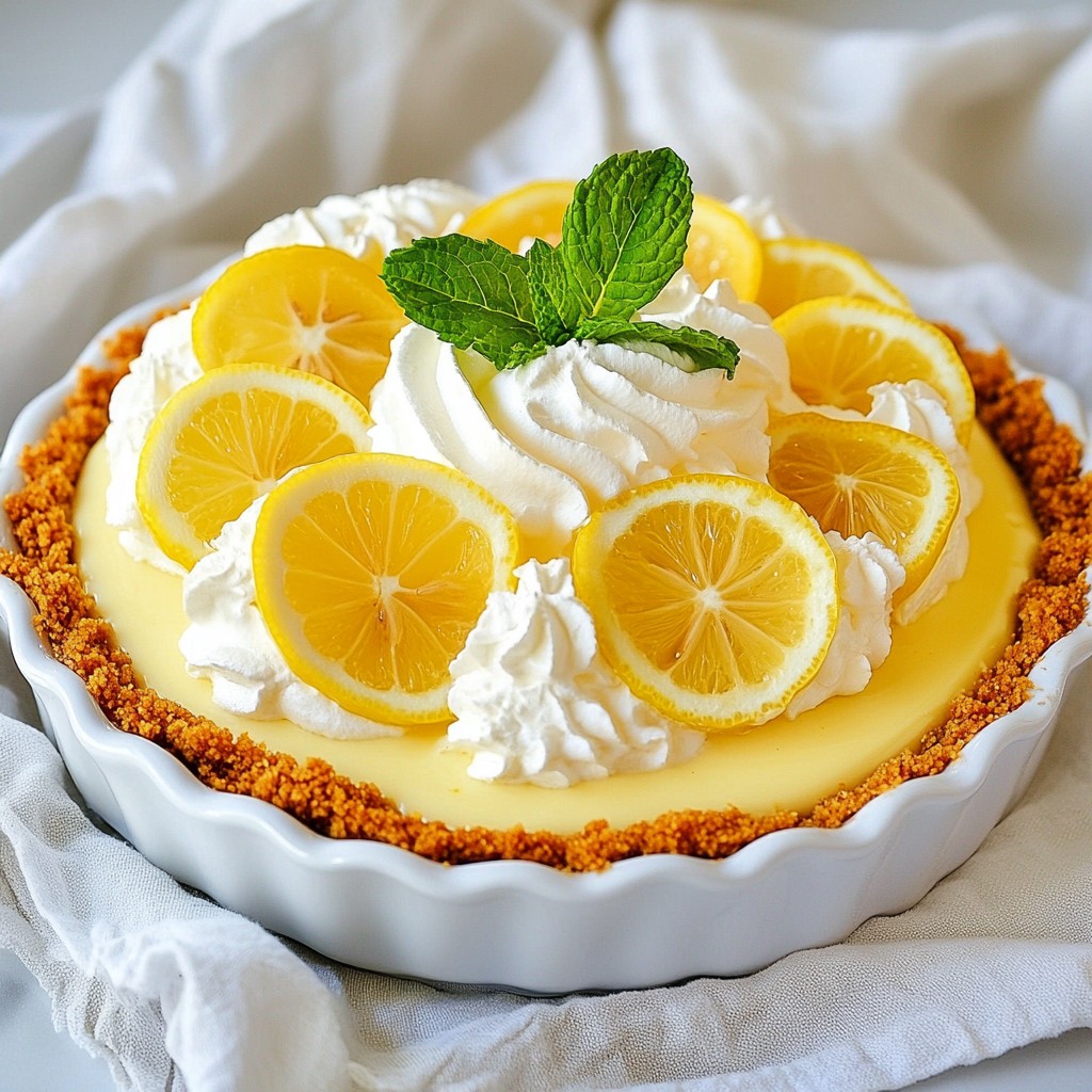 No Bake Lemon Icebox Pie Refreshing Summer Dessert