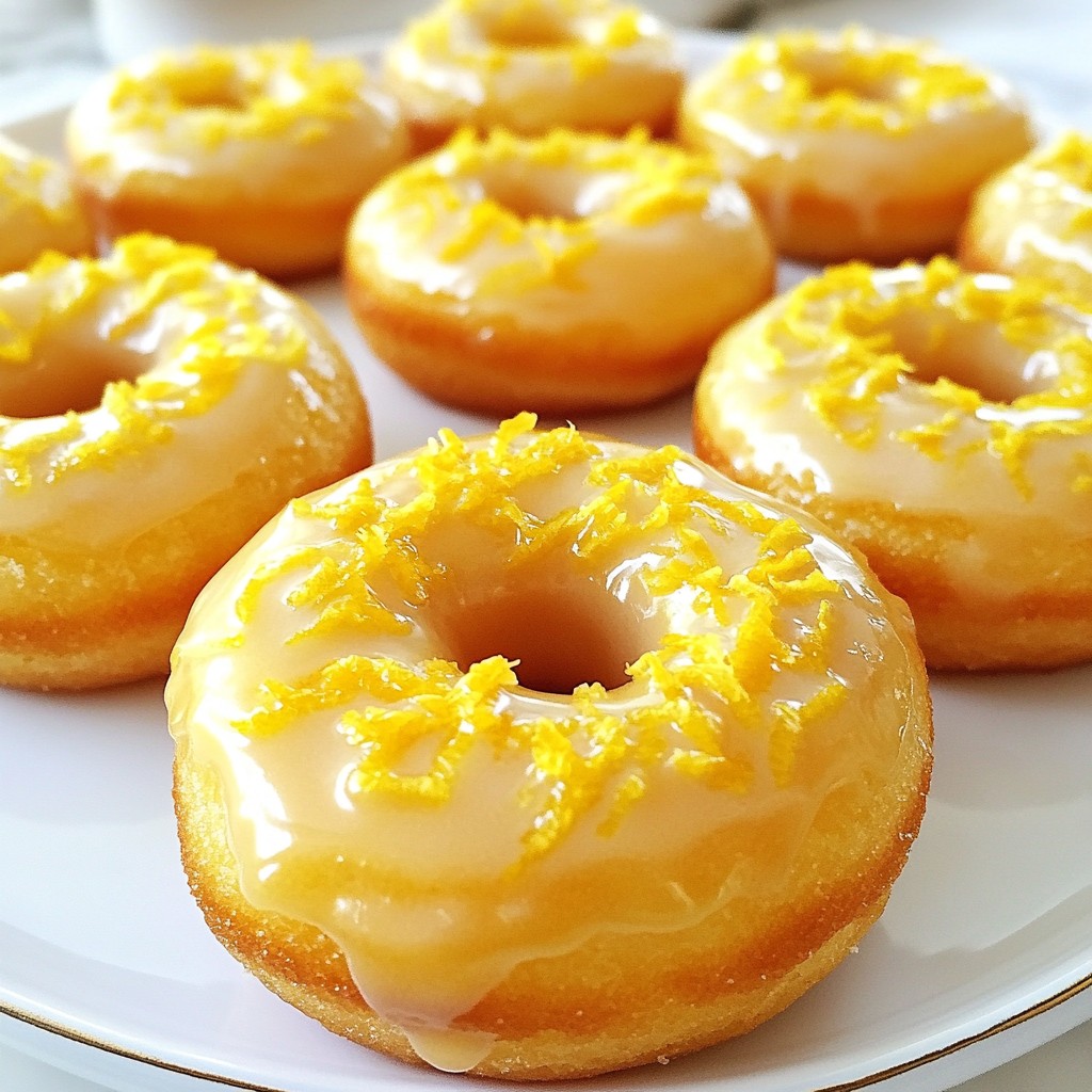 Glazed Lemon Pound Cake Donuts Simple and Tasty Treat