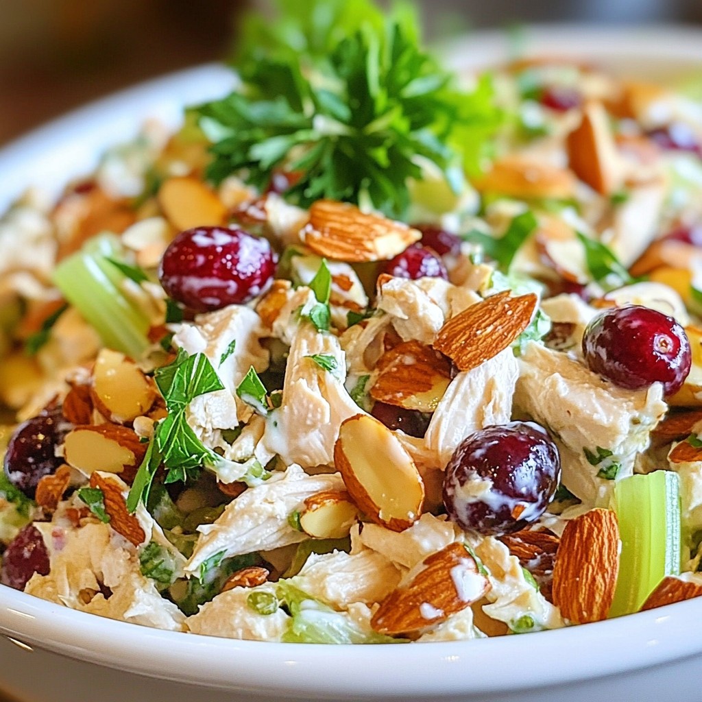 Cranberry Almond Chicken Salad Tasty and Simple Dish