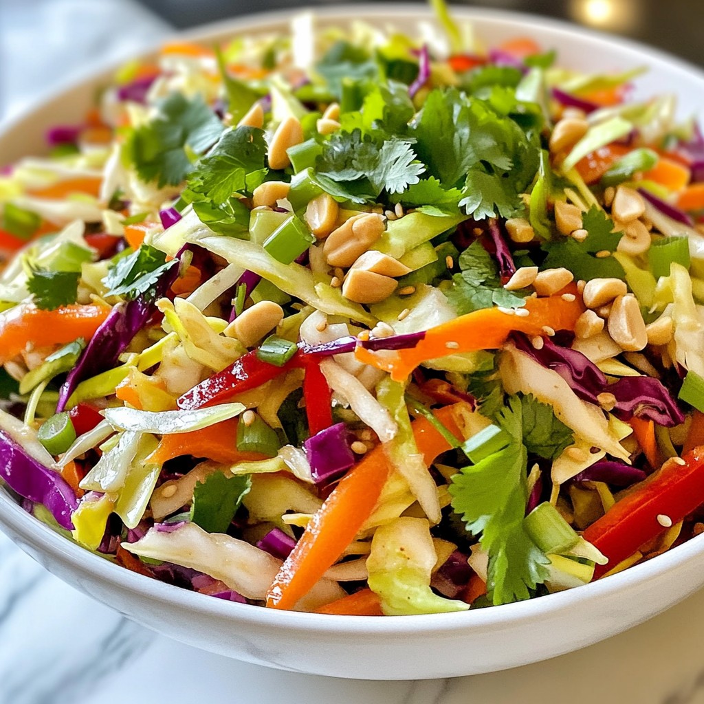 Crunchy Asian Slaw with Fresh Veggies and Flavor