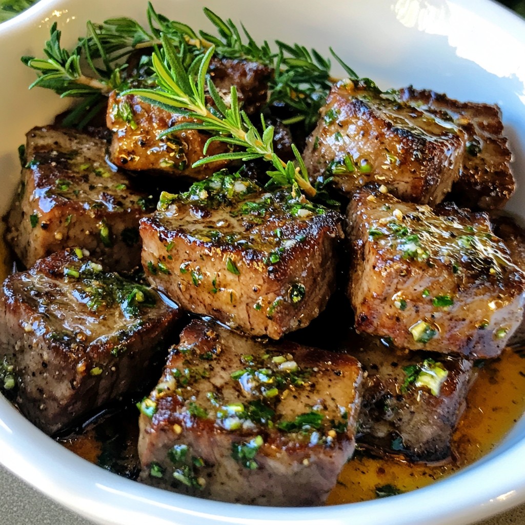 Savory Garlic Butter Steak Bites Quick and Easy Recipe