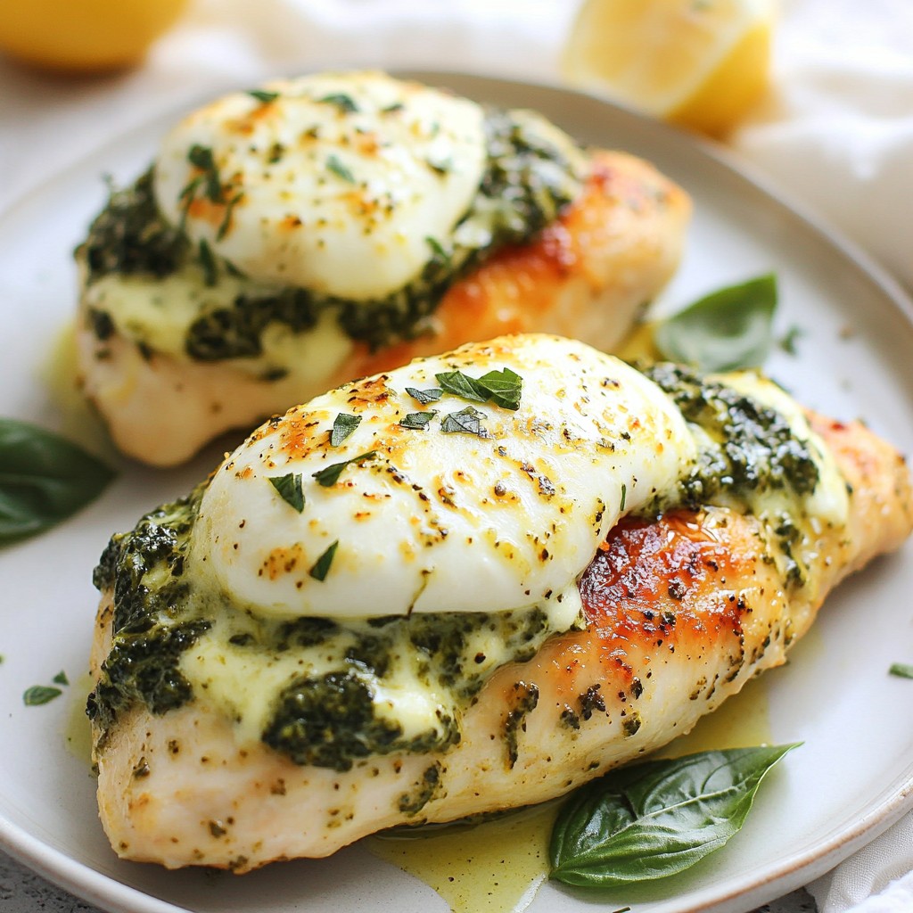 Pesto Spinach Stuffed Chicken Juicy and Flavorful Meal