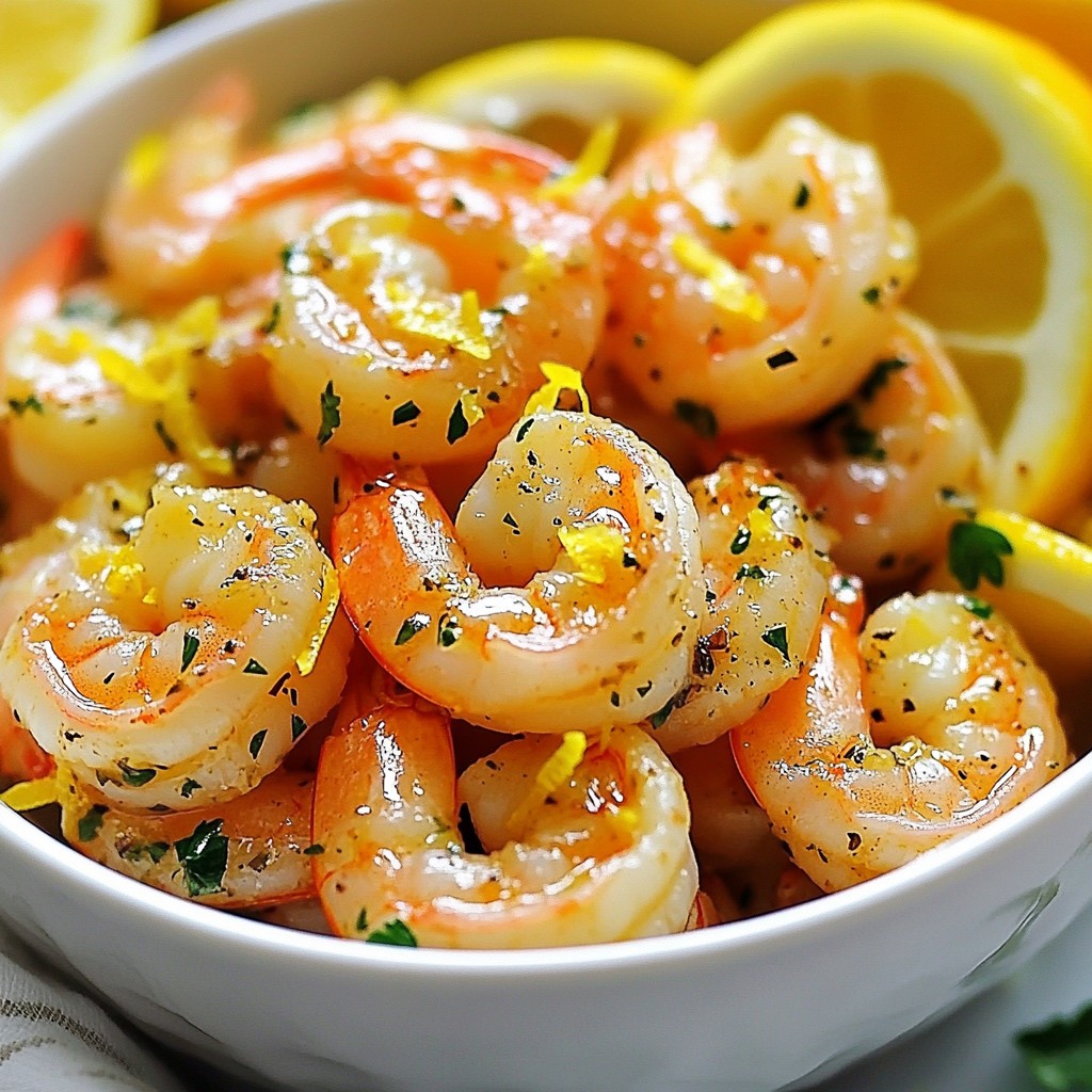 Lemon Garlic Butter Shrimp Quick and Easy Recipe
