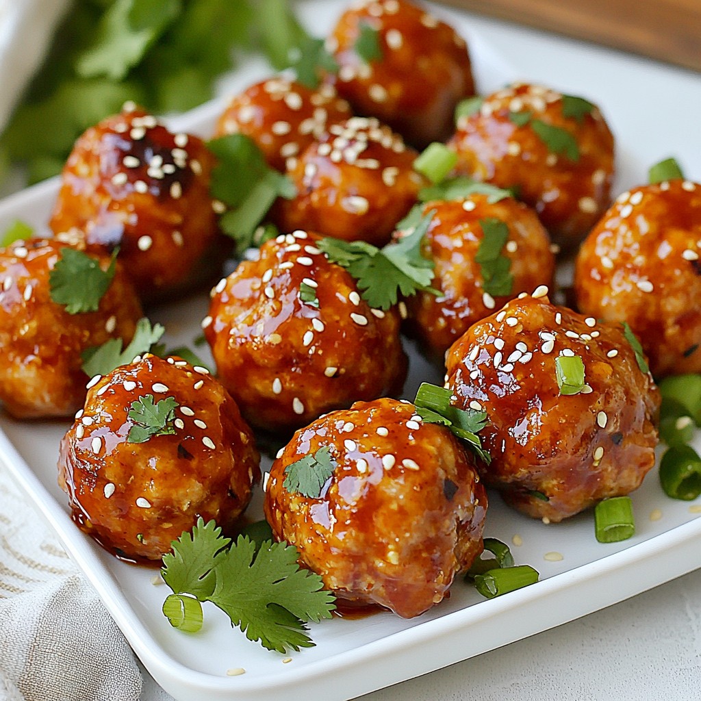 Firecracker Chicken Meatballs Flavorful and Simple Recipe