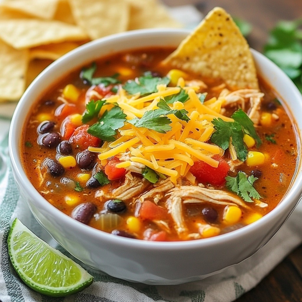 Flavorful Chicken Enchilada Soup Easy Weeknight Meal
