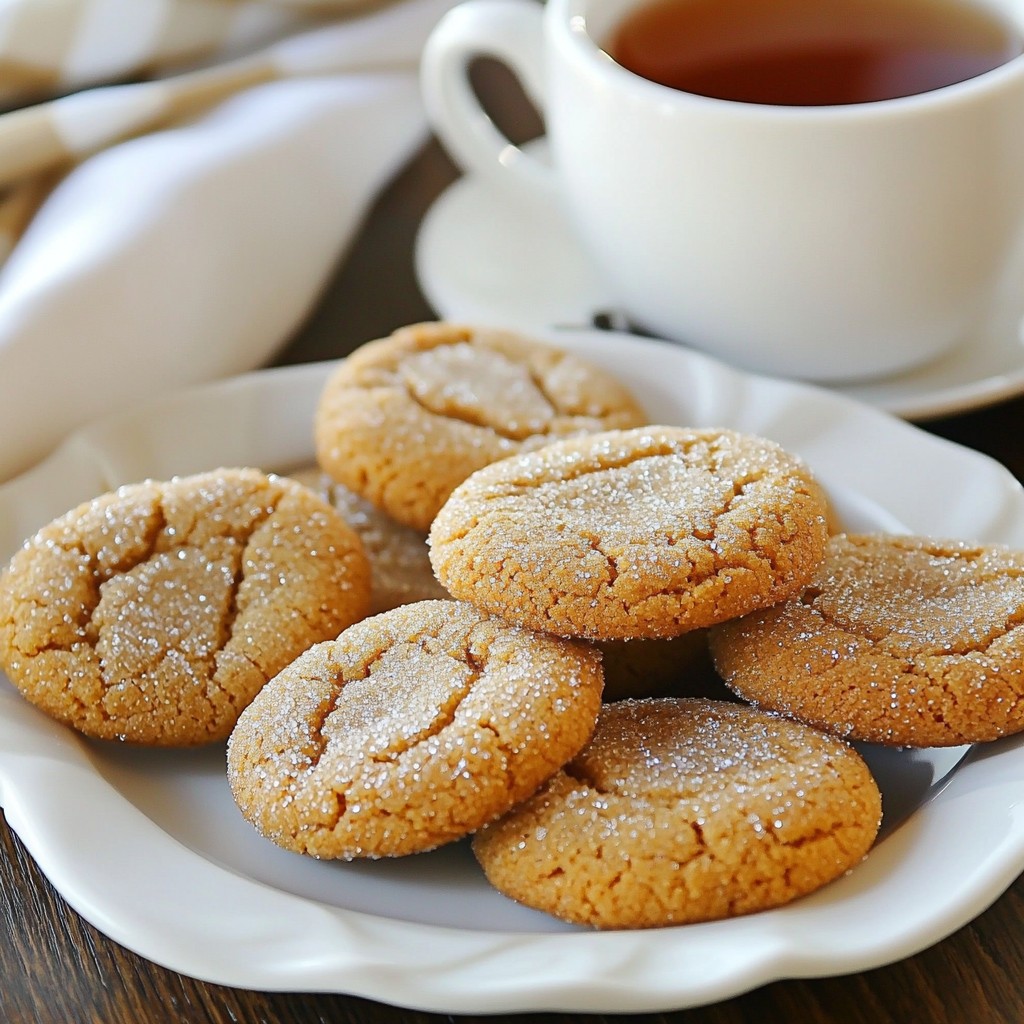 Chewy Ginger Molasses Cookies Soft and Delightful Treat