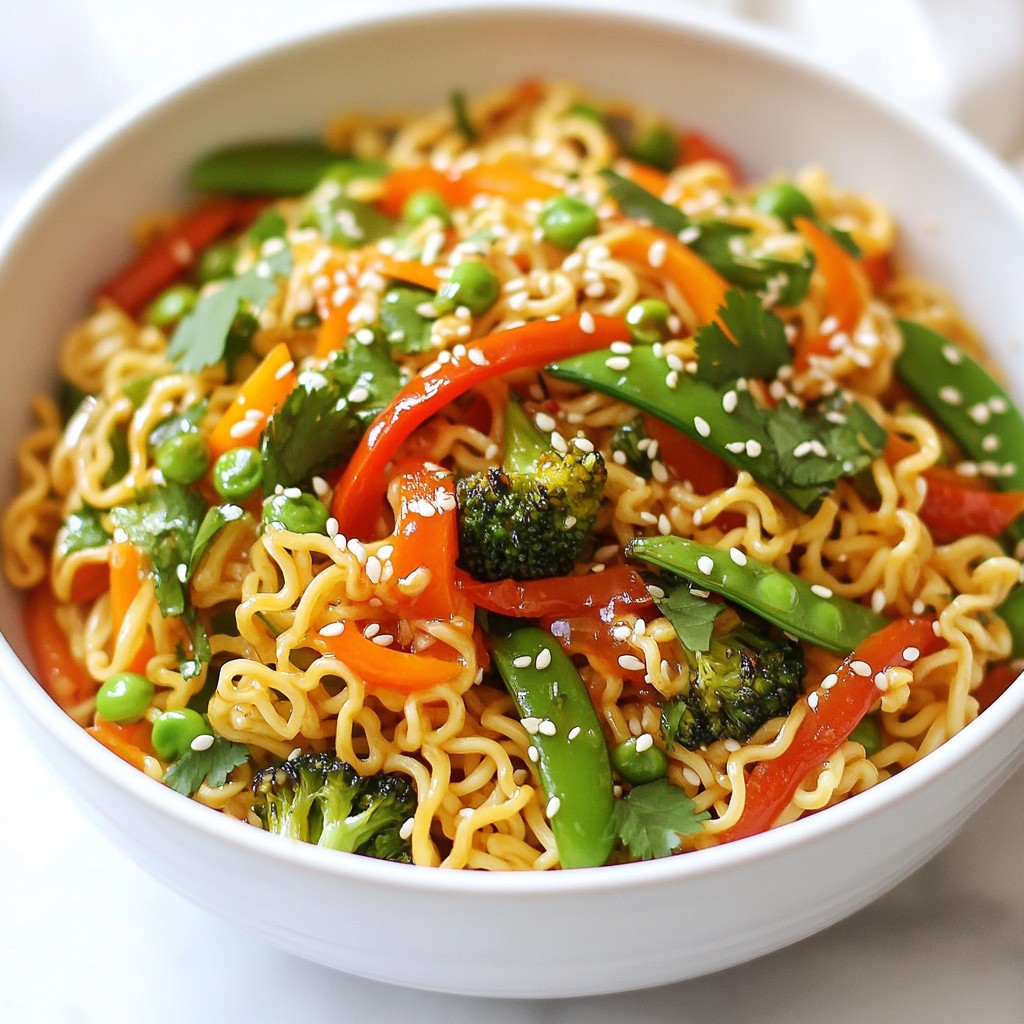 Spicy Ramen Noodle Stir Fry Quick and Flavorful Dish