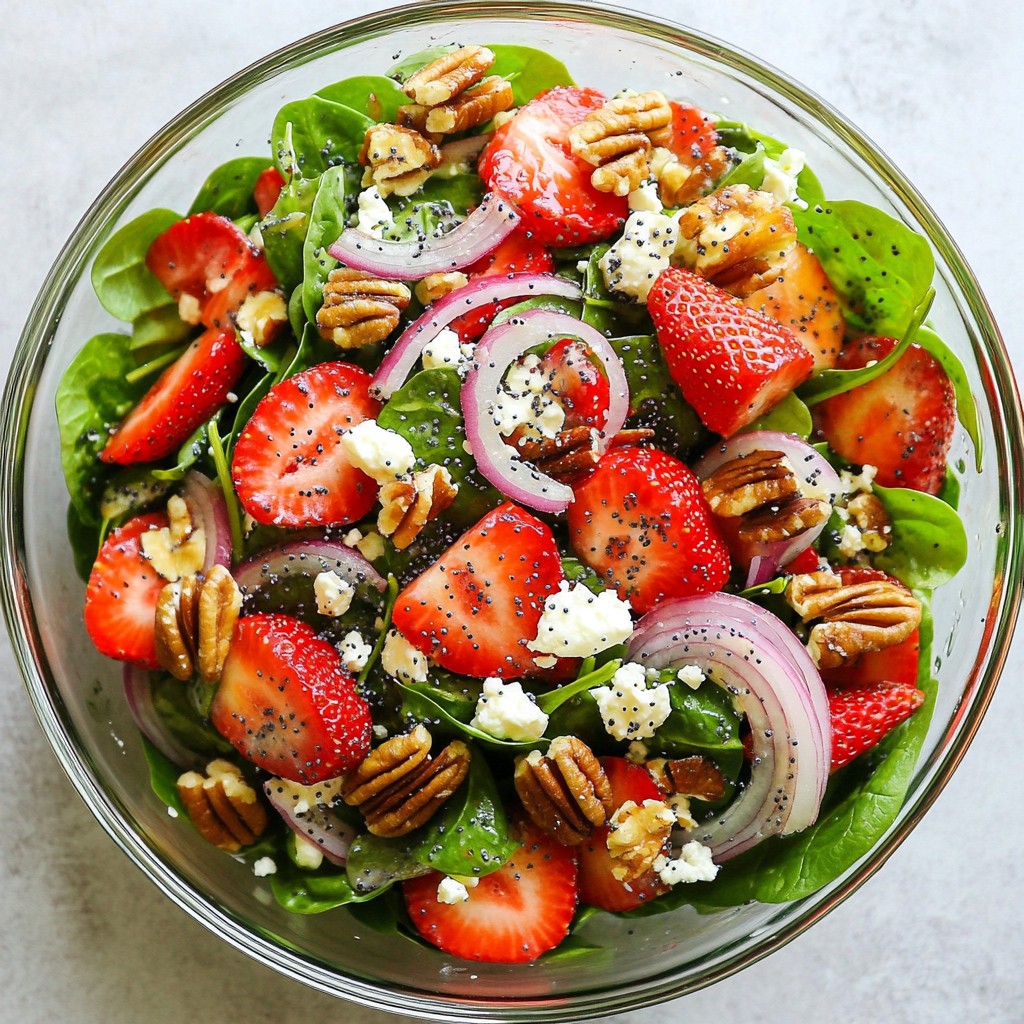 Strawberry Spinach Poppy Seed Salad Fresh and Vibrant