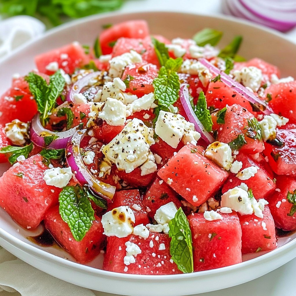 Watermelon Feta Salad Fresh and Flavorful Delight