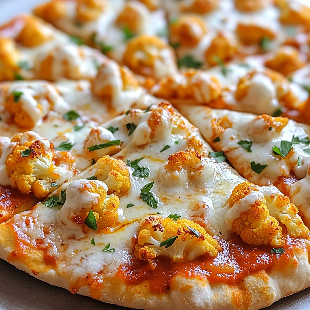 Buffalo Cauliflower Pizza Flavorful and Healthy Treat