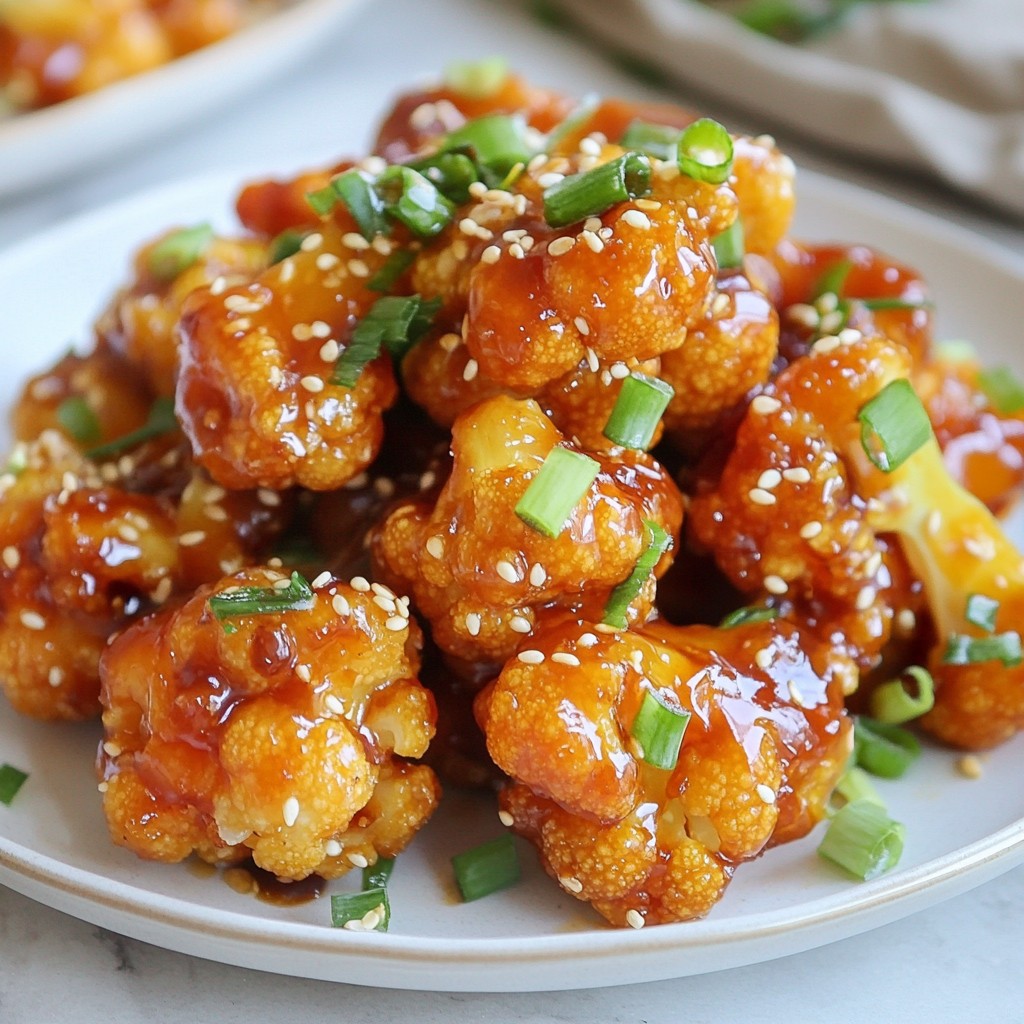 Sticky Orange Cauliflower Flavorful and Healthy Dish