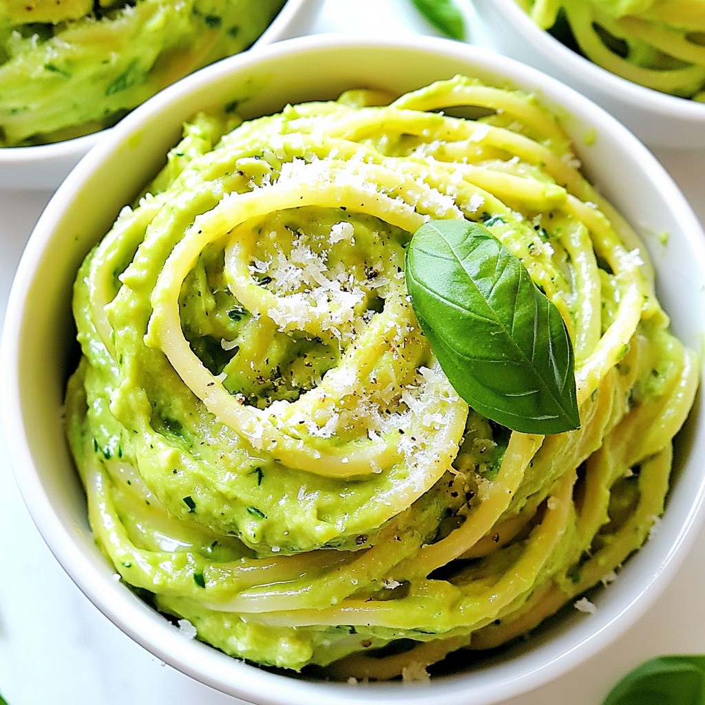 Creamy Avocado Pasta Sauce Easy and Delicious Recipe