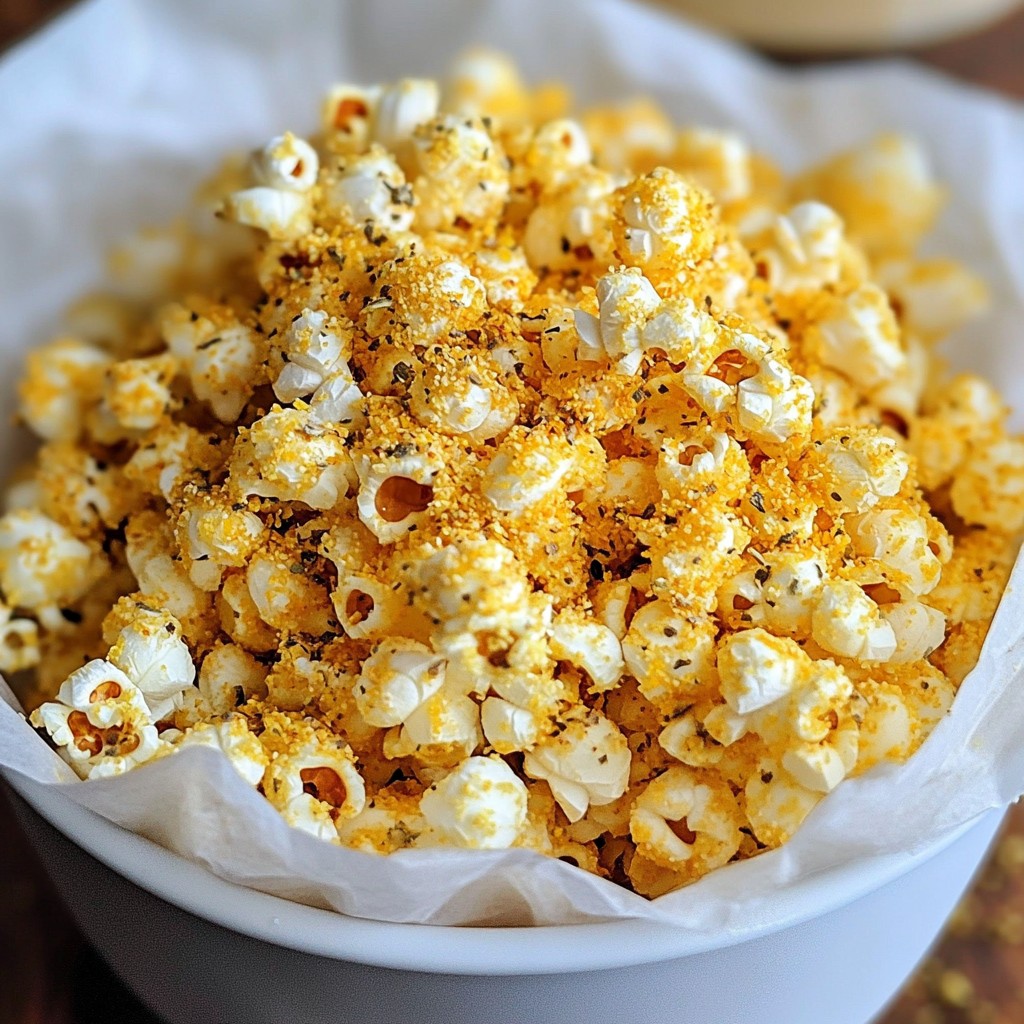 Spicy Ranch Popcorn Crunchy Party Snack Idea