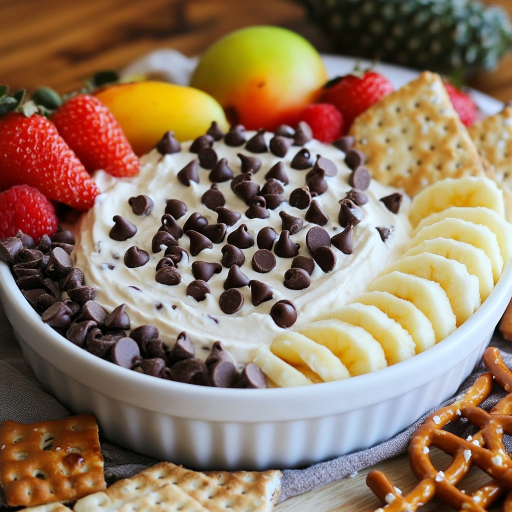 Chocolate Chip Cheesecake Dip Irresistible Dessert Treat