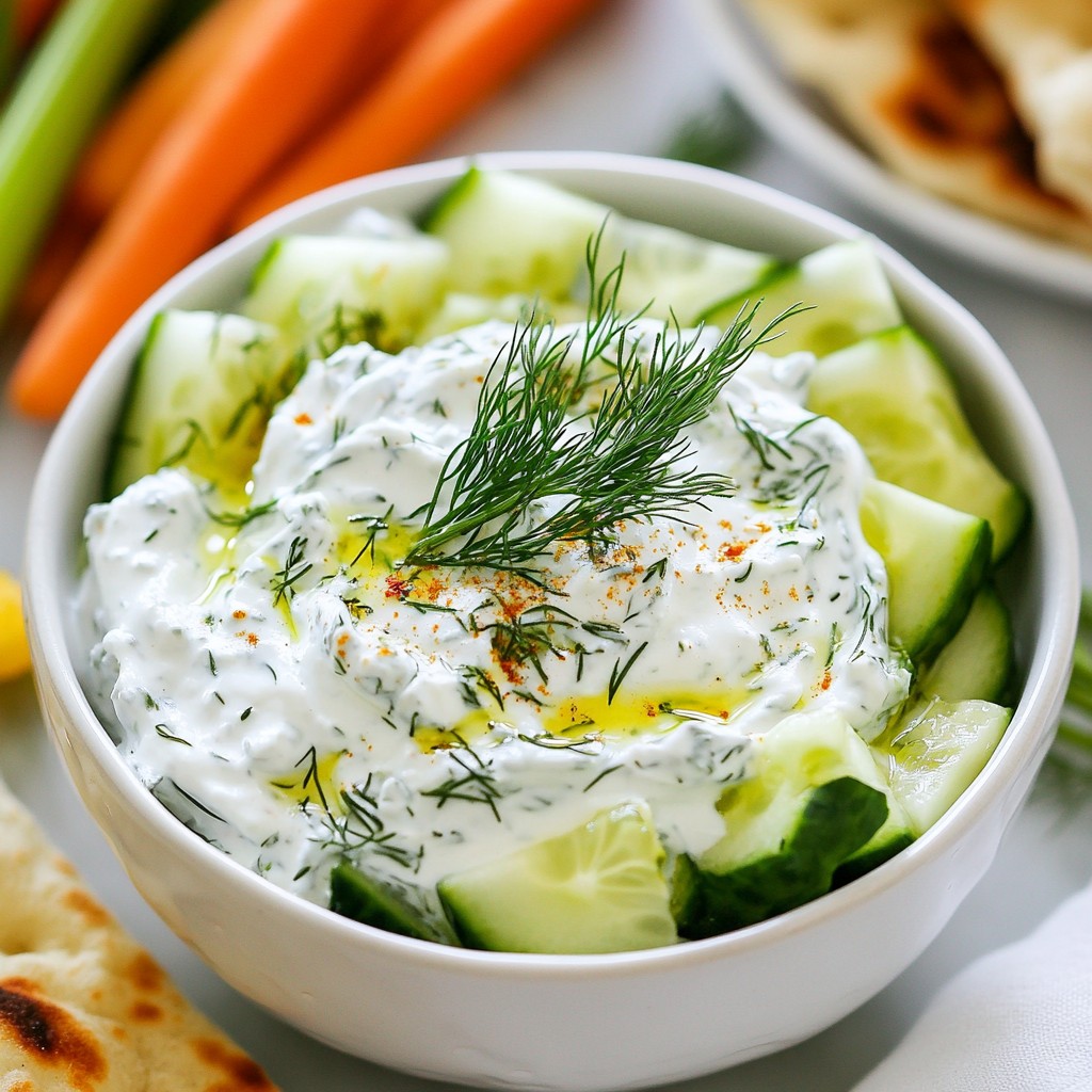 Cucumber Dill Greek Yogurt Dip Fresh and Flavorful Recipe