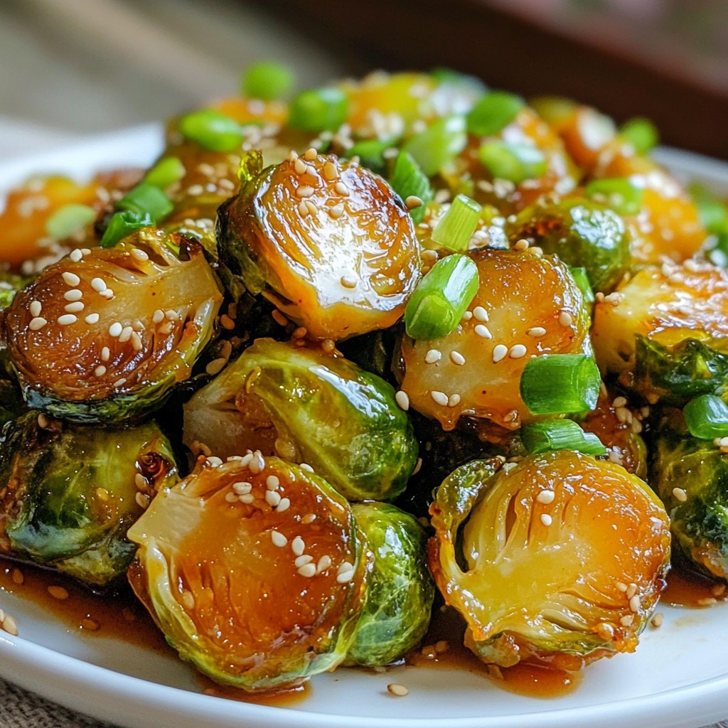 Honey Sriracha Brussels Sprouts Tasty and Quick Recipe