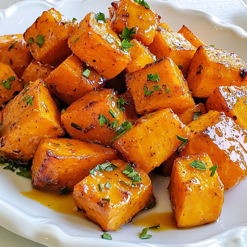 Maple Dijon Roasted Sweet Potatoes Tasty Side Dish