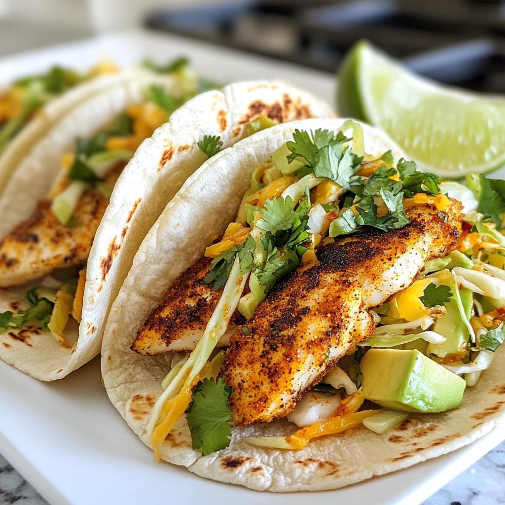 Spicy Blackened Fish Tacos Flavorful Easy Recipe