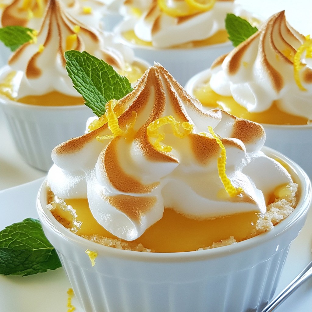 Lemon Meringue Pie Cups Delightful and Easy Treat