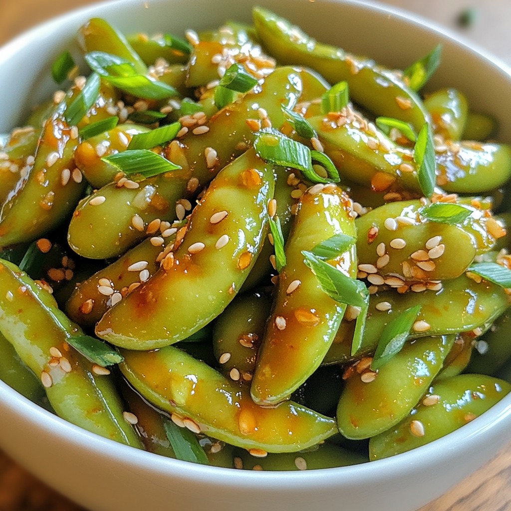 Garlic Sriracha Edamame Flavorful and Easy Recipe