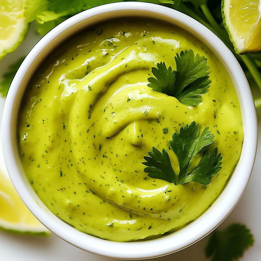 Creamy Avocado Cilantro Dressing Simple and Fresh