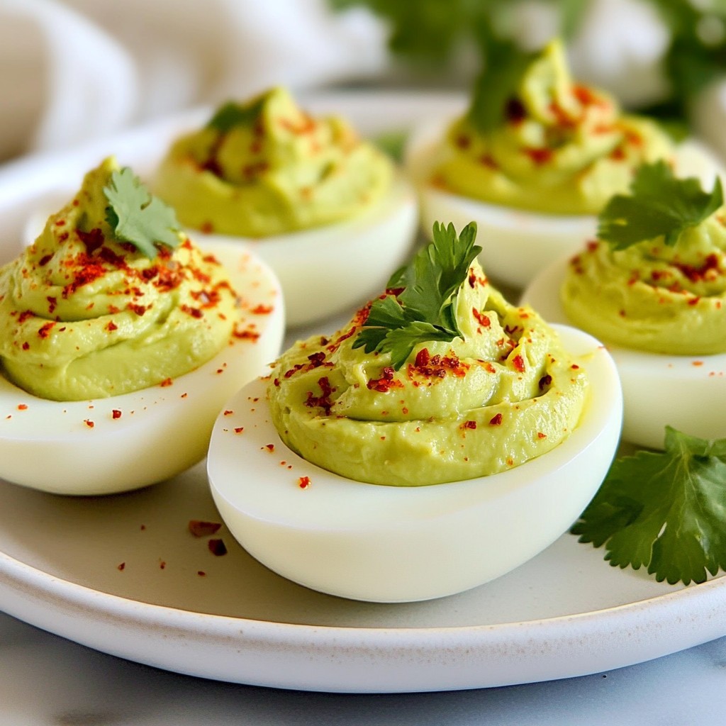 Avocado Deviled Eggs Flavorful and Easy Recipe