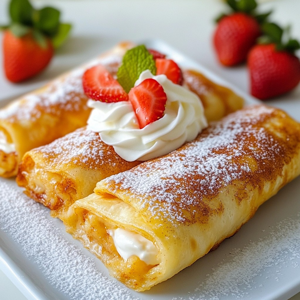 Strawberry Cheesecake Chimichangas Delightful Treat