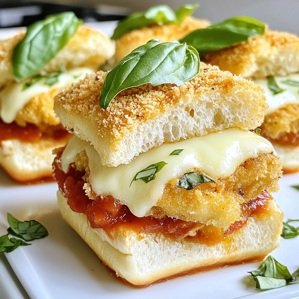Chicken Parmesan Sliders Tasty Easy Party Bites