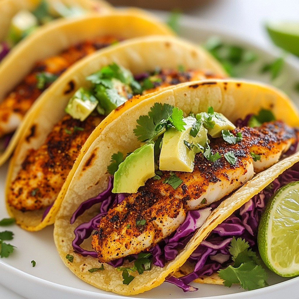 Spicy Blackened Fish Tacos Flavorful and Easy Meal