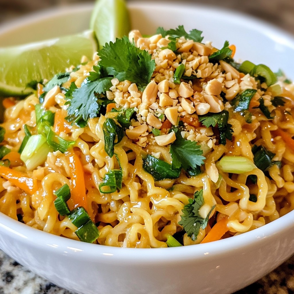 Spicy Peanut Ramen Noodles Flavorful and Easy Recipe