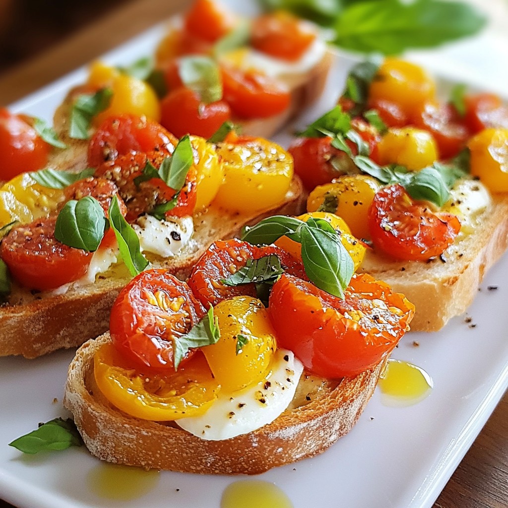 Roasted Tomato Bruschetta Flavorful and Easy Delight