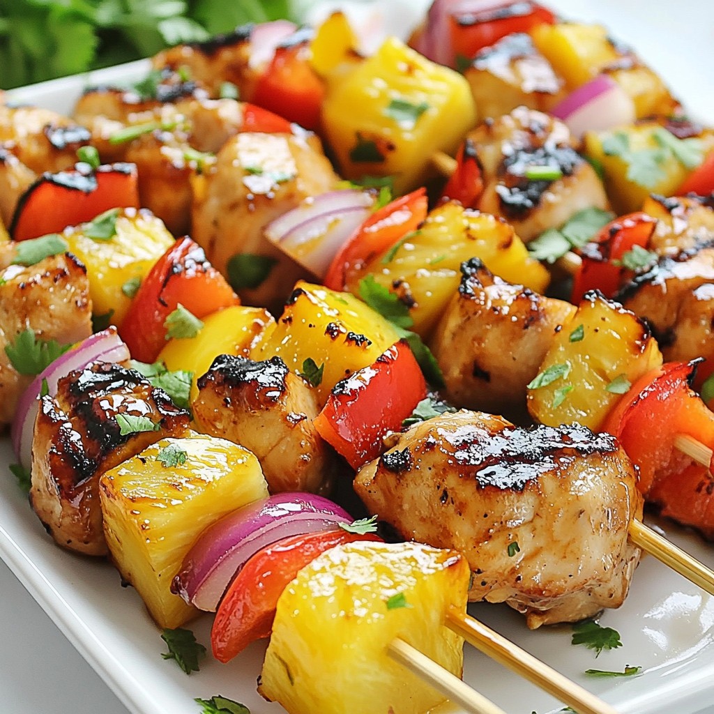 Teriyaki Chicken Pineapple Kabobs Flavorful Delight