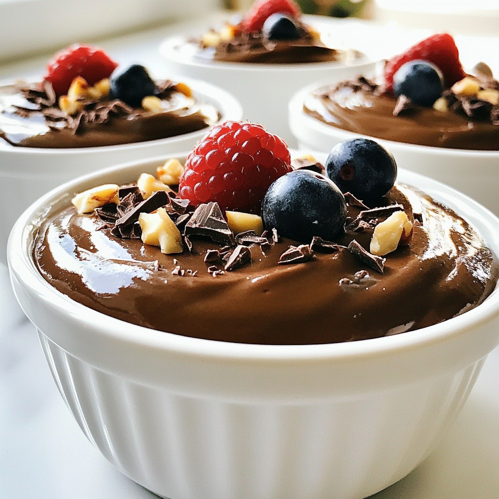 Avocado Chocolate Pudding Creamy and Delicious Treat