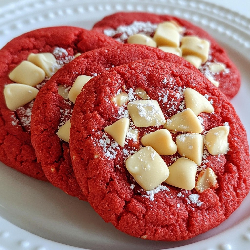 Red Velvet Cake Mix Cookies Easy and Yummy Treat