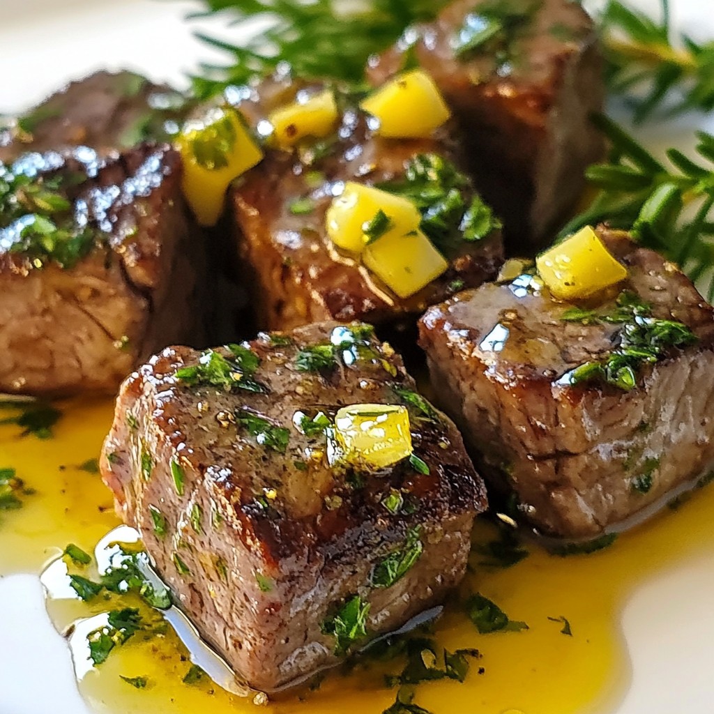 Garlic Herb Butter Steak Bites Savory and Simple Recipe