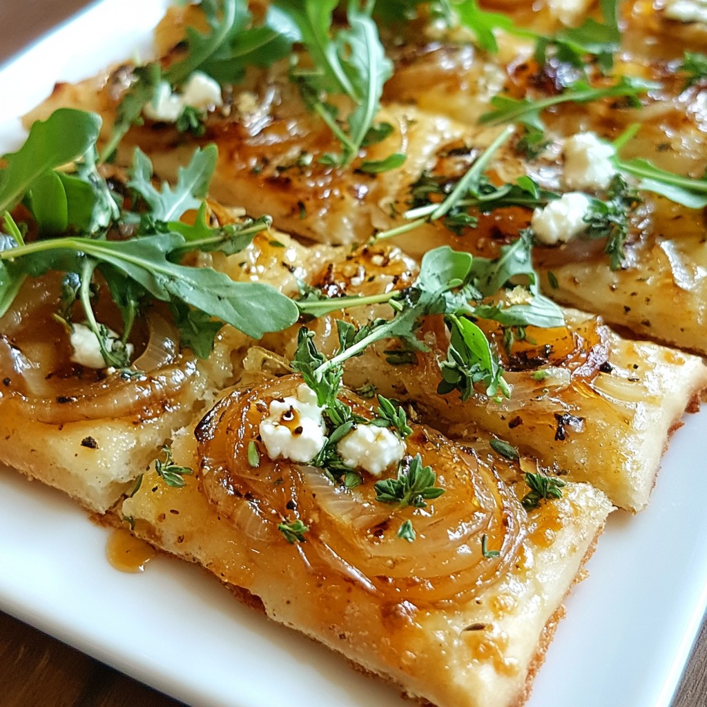 Caramelized Onion & Goat Cheese Flatbread Delight