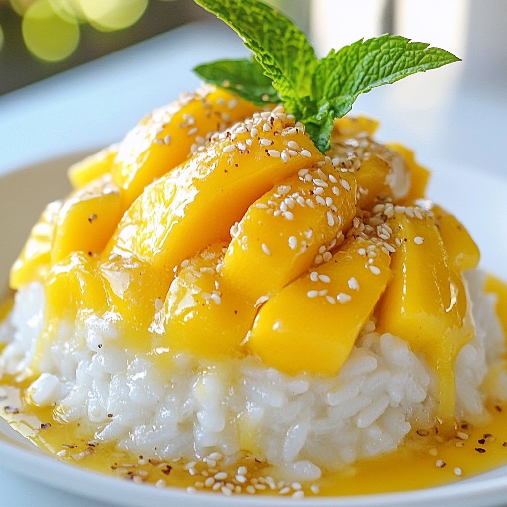 Thai Mango Sticky Rice Delightful and Creamy Treat