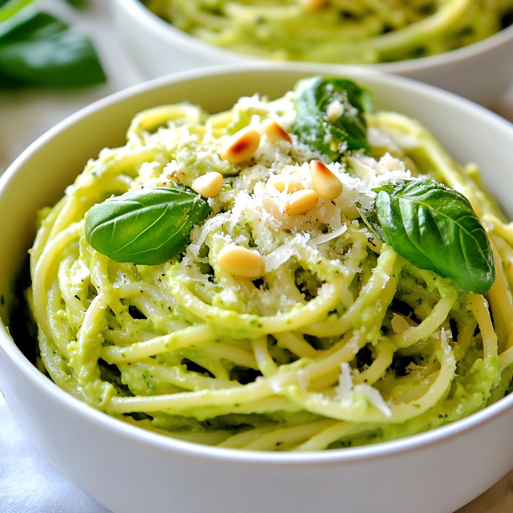 Creamy Avocado Pasta Simple and Tasty Recipe