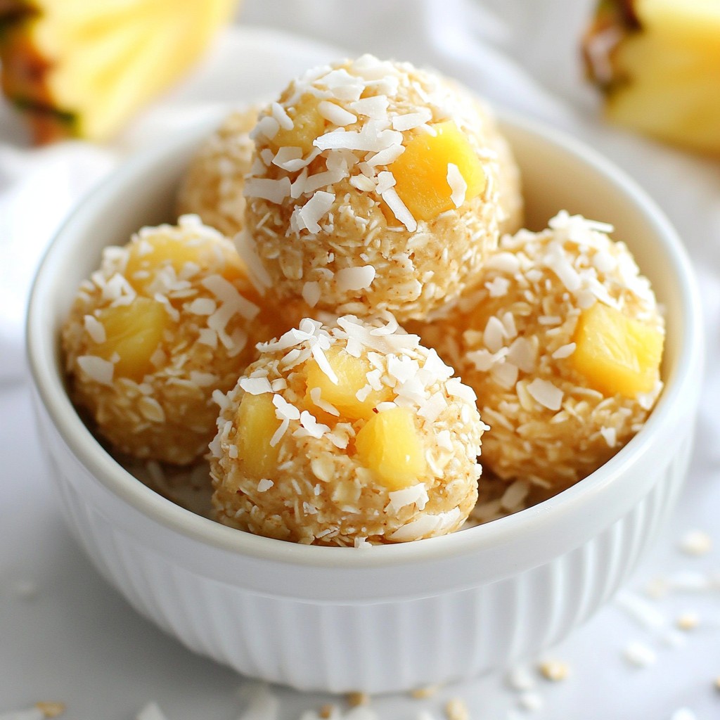 Pineapple Coconut Energy Bites Energizing Snack Idea