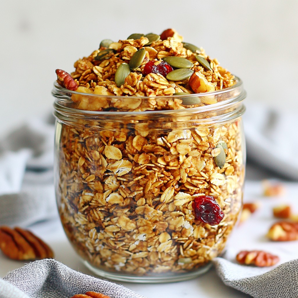 Pumpkin Spice Granola for a Crunchy Breakfast Treat