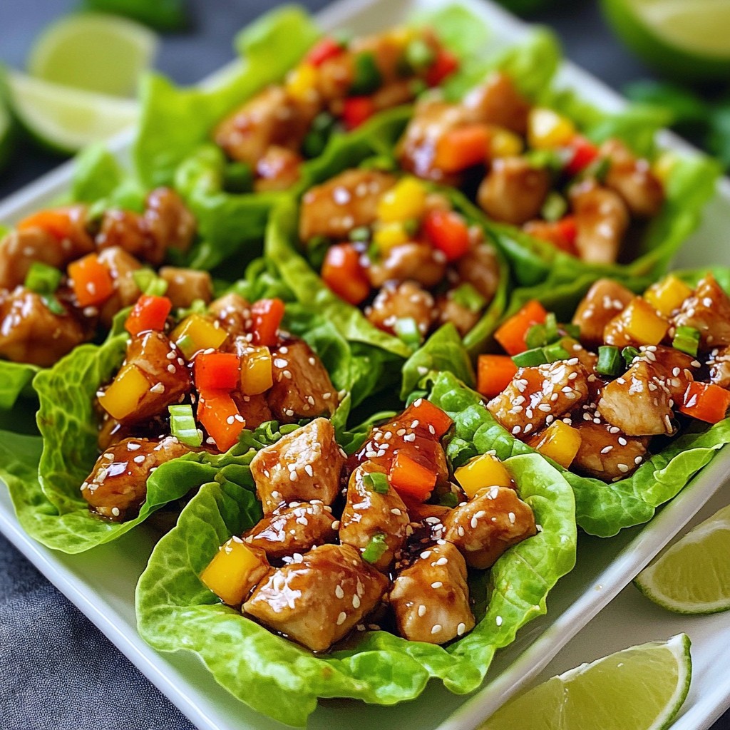 Teriyaki Chicken Lettuce Cups Flavorful Fresh Twist