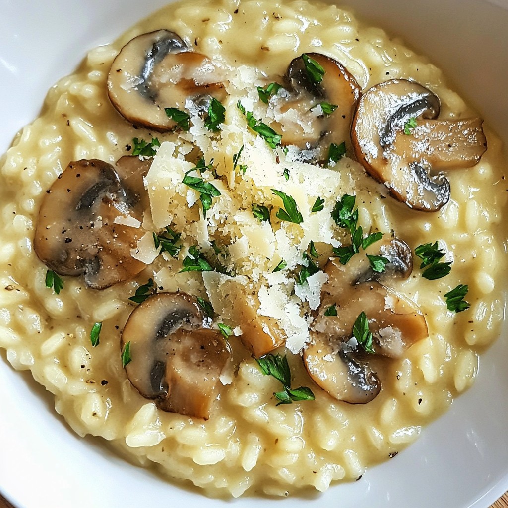 Creamy Mushroom Risotto Rich and Flavorful Delight