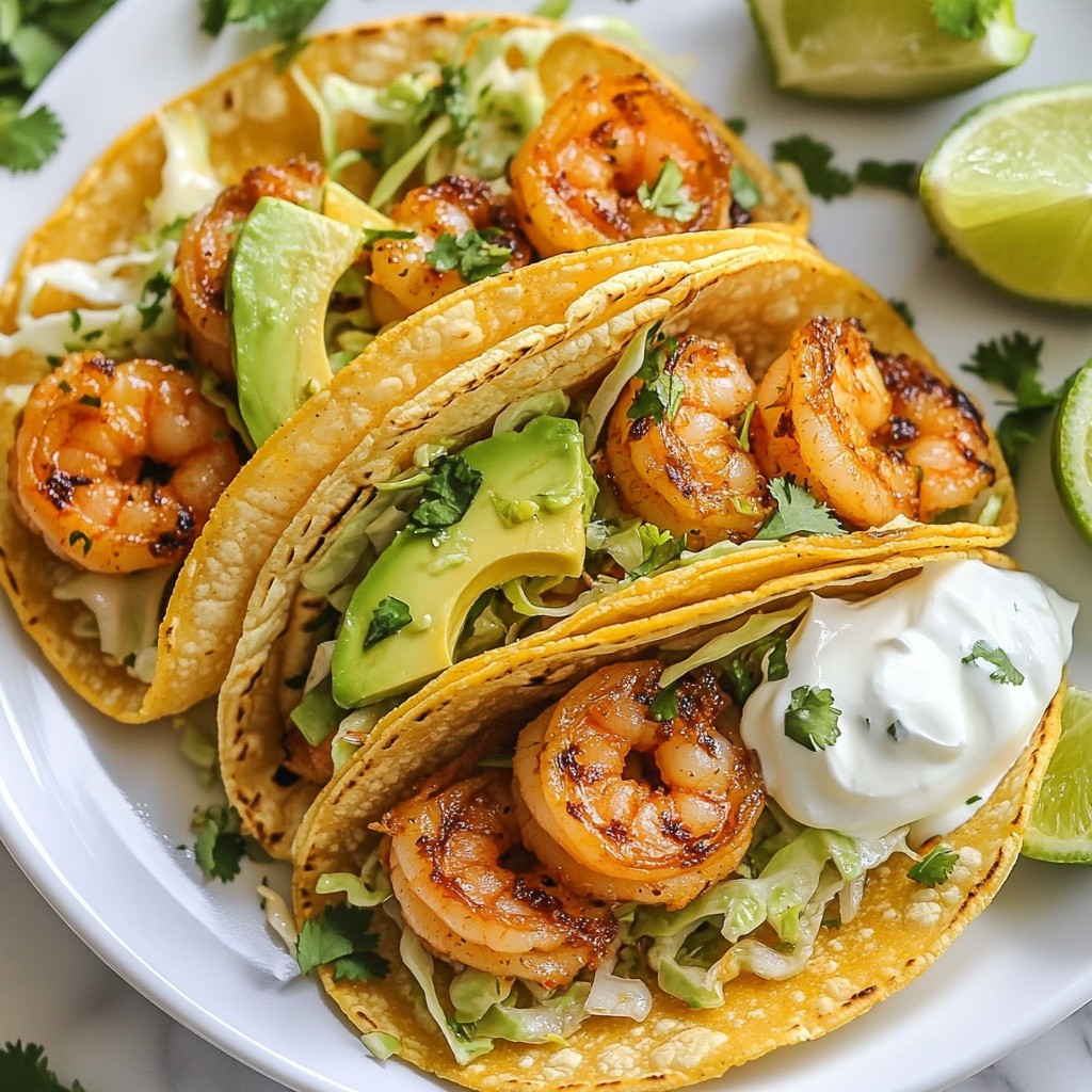 Cilantro Lime Shrimp Tacos Tasty and Fresh Delight