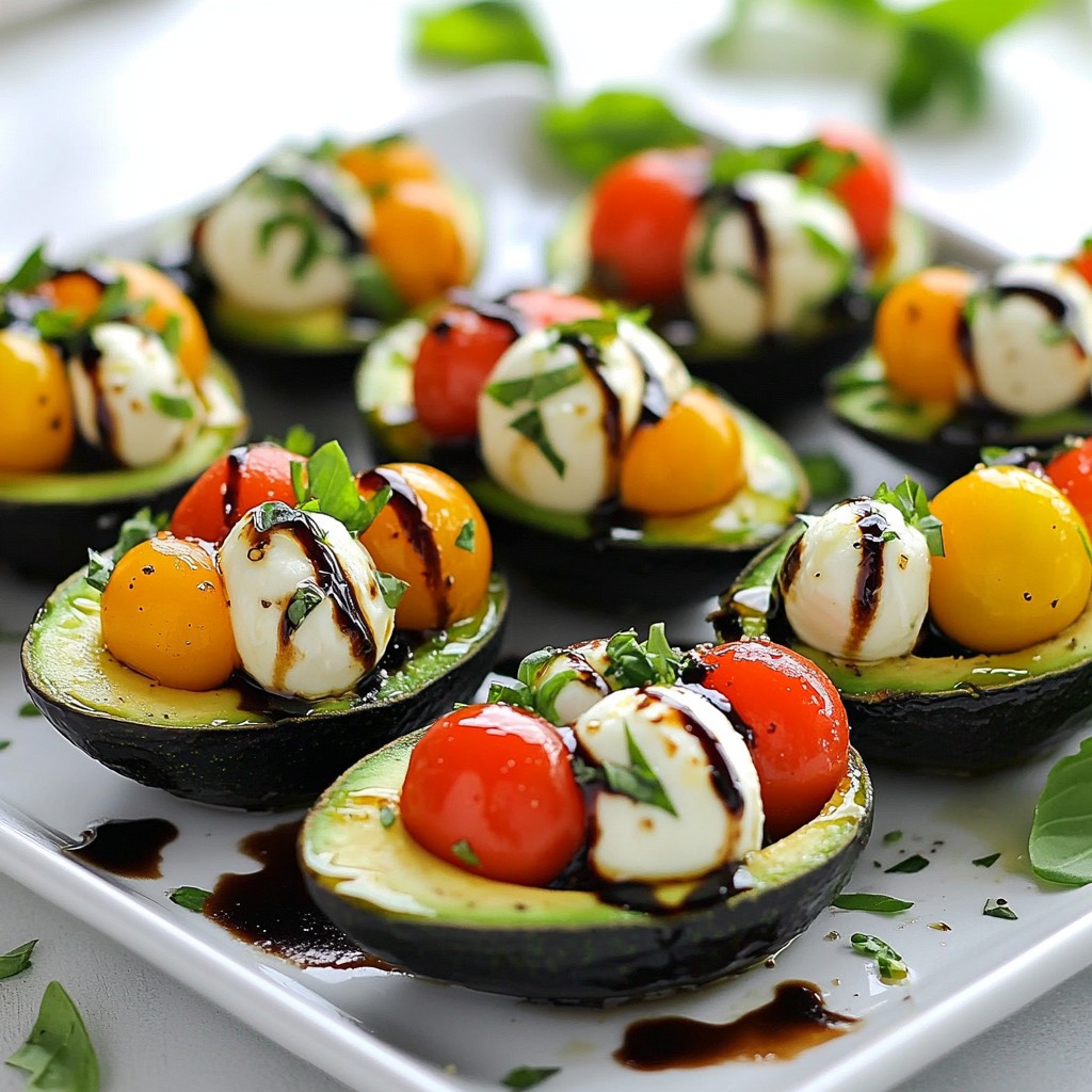 Caprese Stuffed Avocados Delightful and Fresh Dish