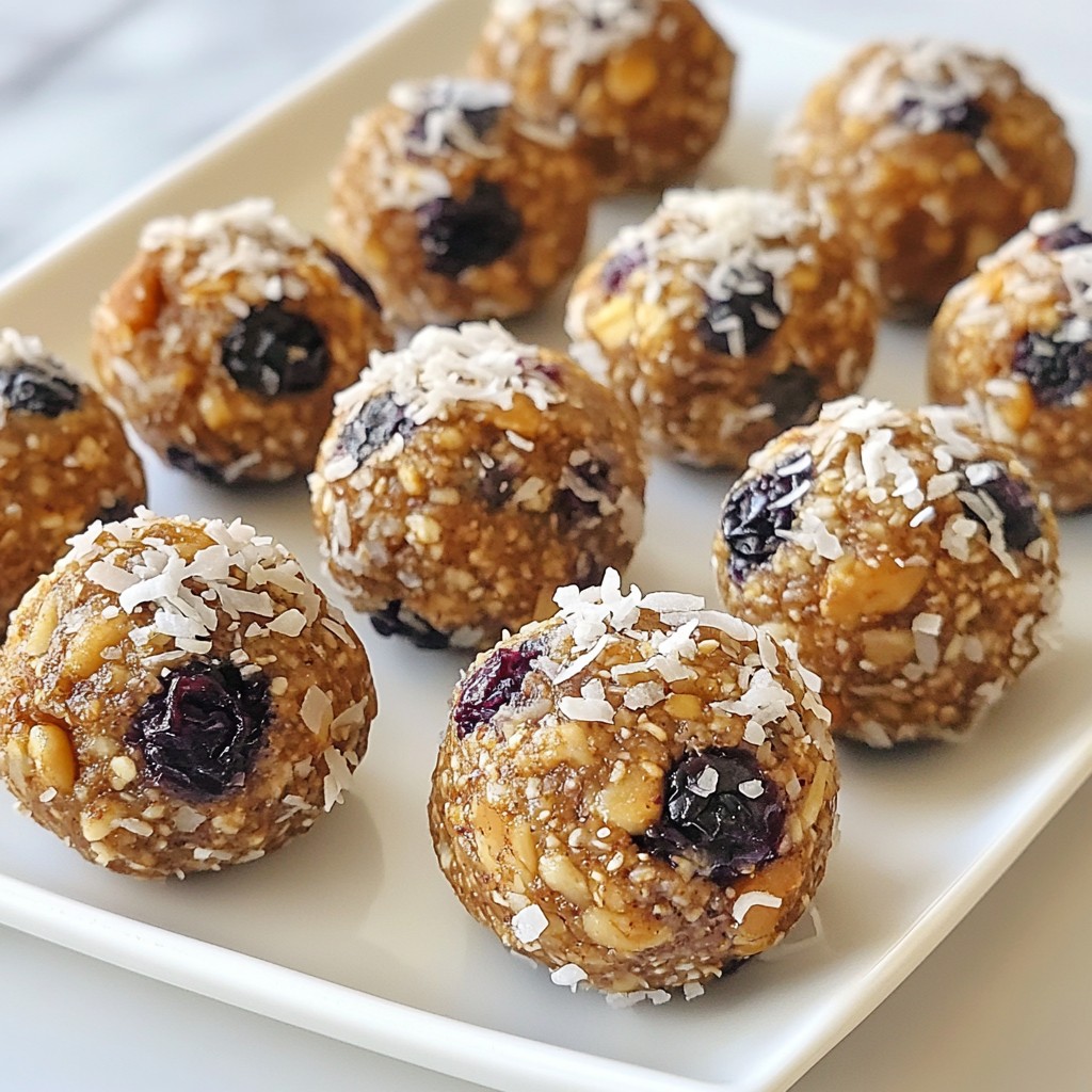 Blueberry Muffin Energy Bites Simple and Healthy Snack