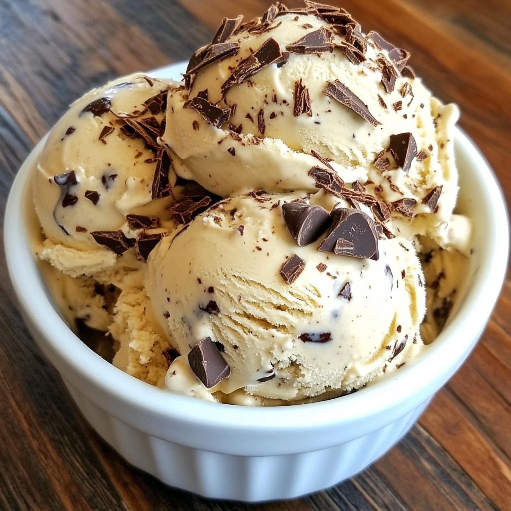 Mocha Chip Ice Cream Rich and Creamy Delight Recipe
