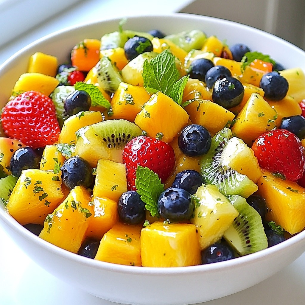 Honey Lime Fruit Salad Refreshing and Healthy Treat