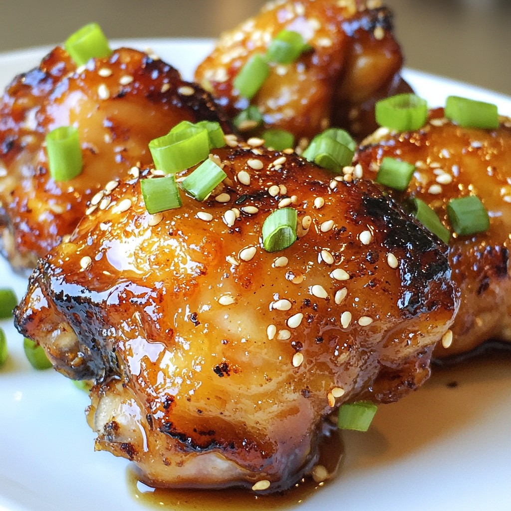 Crispy Honey Garlic Chicken Thighs Flavorful Delight