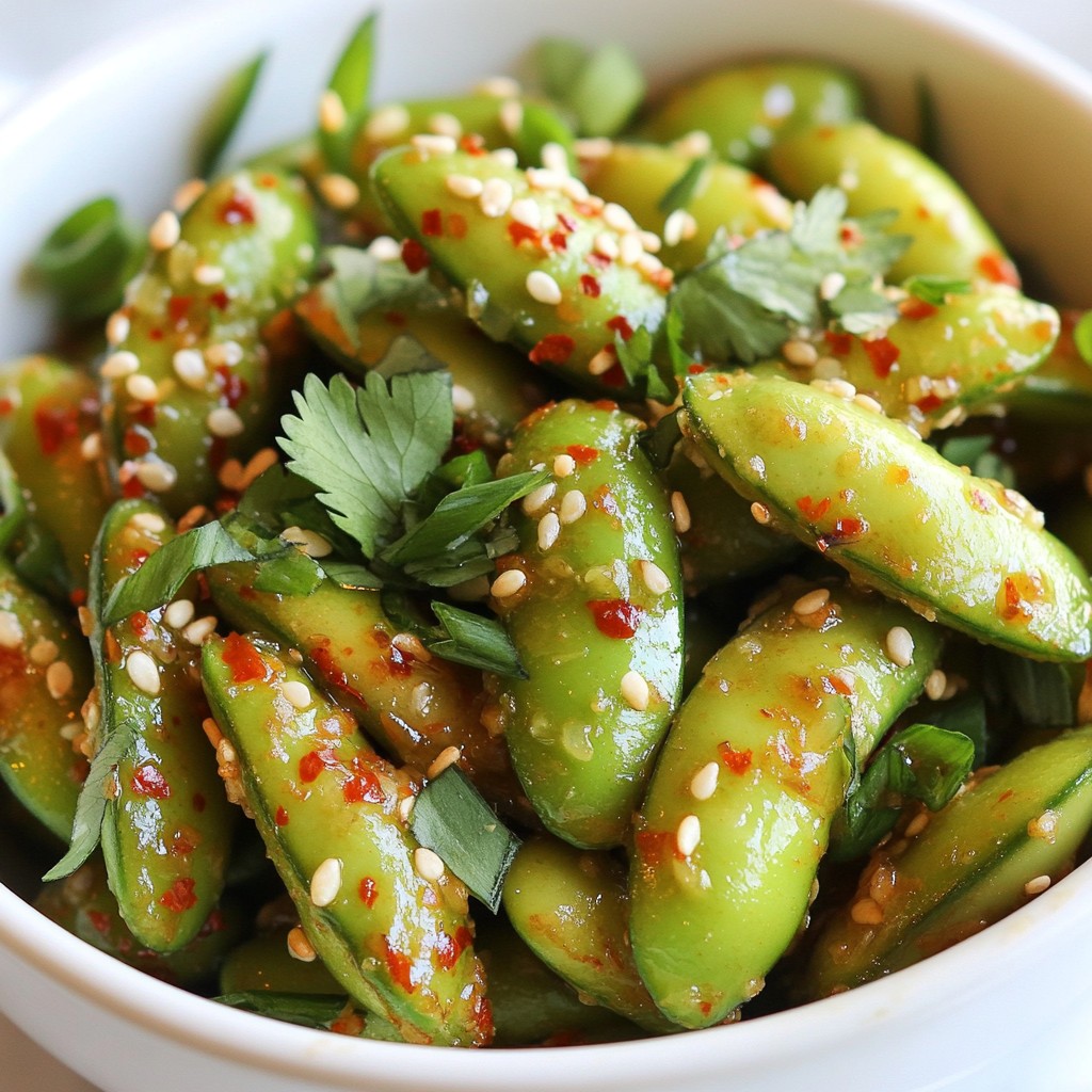 Spicy Garlic Edamame Flavorful and Easy Recipe