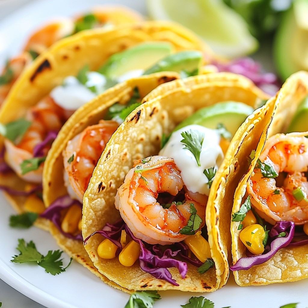 Cilantro Lime Shrimp Tacos Fresh and Flavorful Dish
